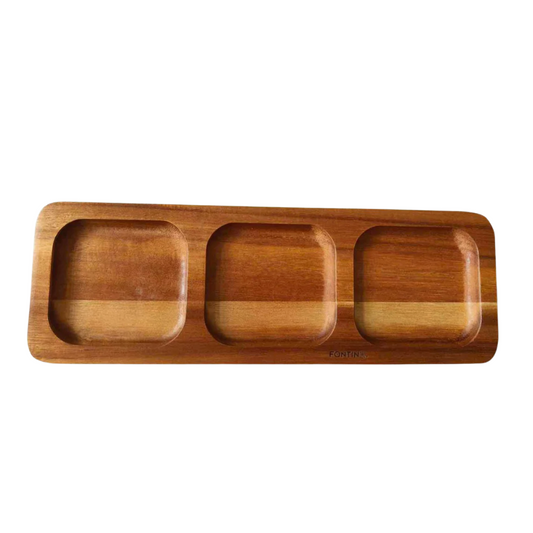 Bandeja Aperitivos de Madera Fontina 30 x 10 CM