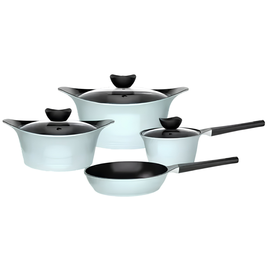 Batería de Cocina Aluminio Fundido 7 Piezas MOON - CELESTE