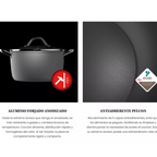 Bateria de Cocina Wens Aluminio Forjado 7 Piezas