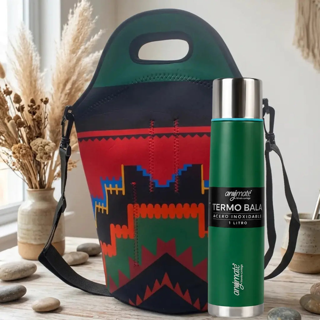 Set Matero Anymate Bolso Neopreno + Termo Bala 1L