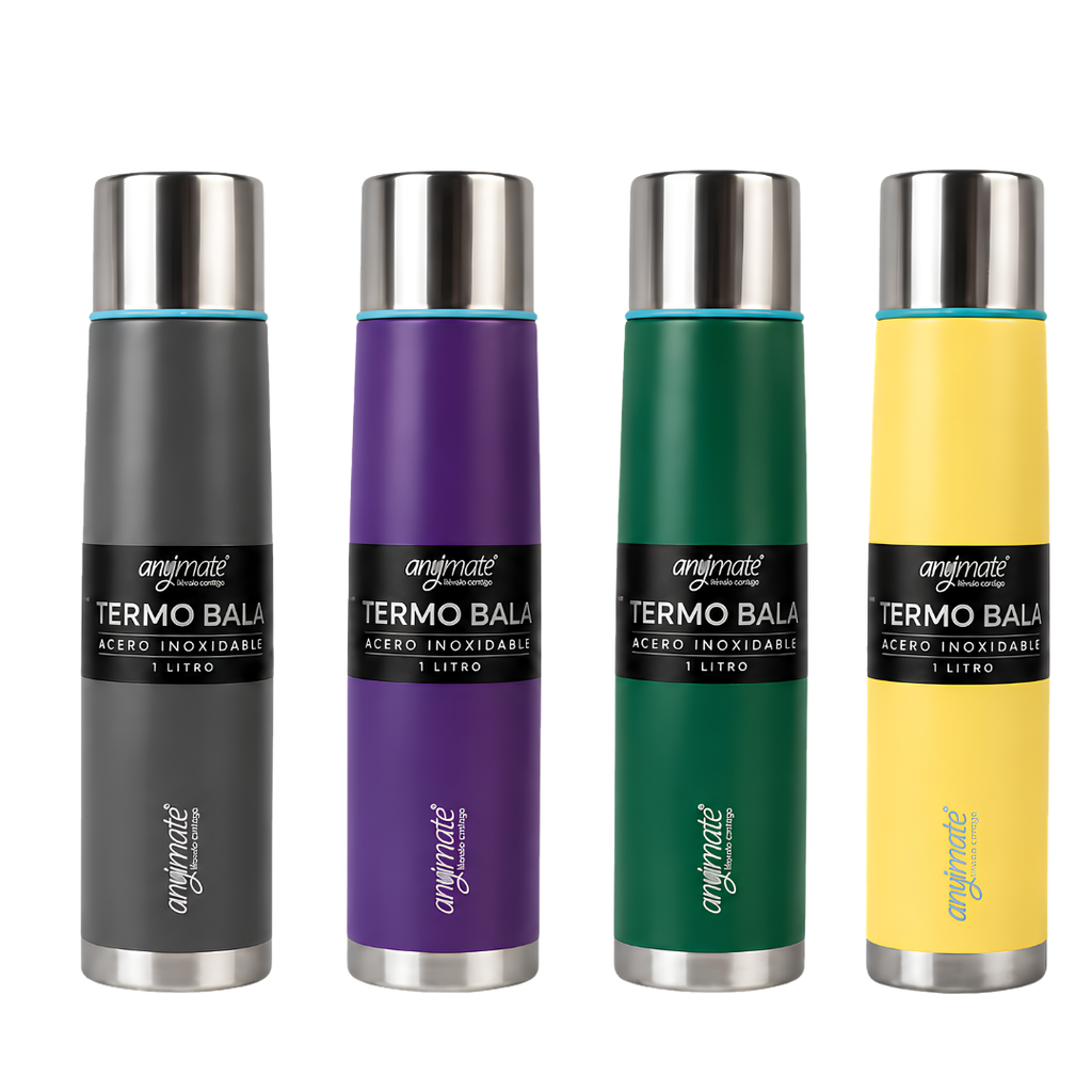 Set Matero Anymate Bolso Neopreno + Termo Bala 1L