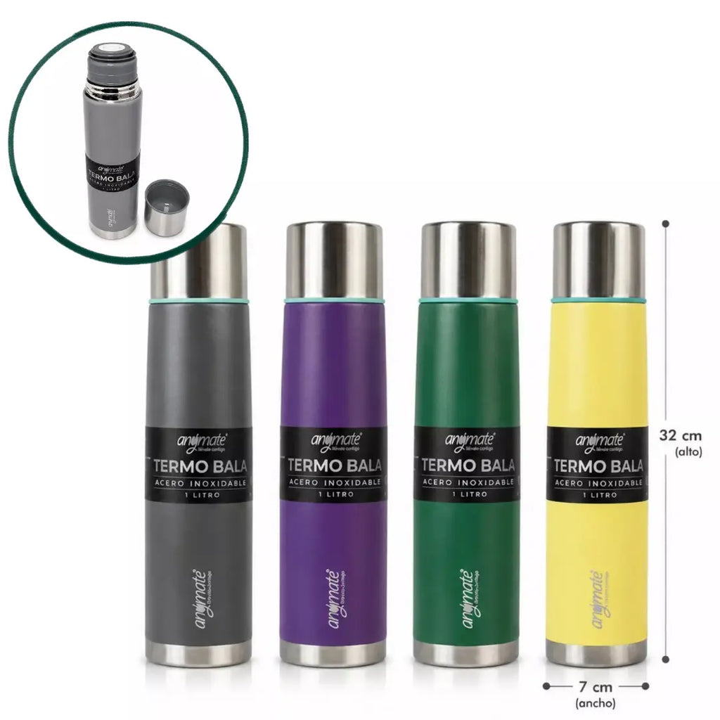 Set Matero Anymate Bolso Neopreno + Termo Bala 1L