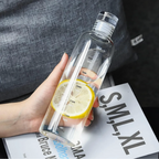 Botella de Agua de Vidrio con Horario 750 ML
