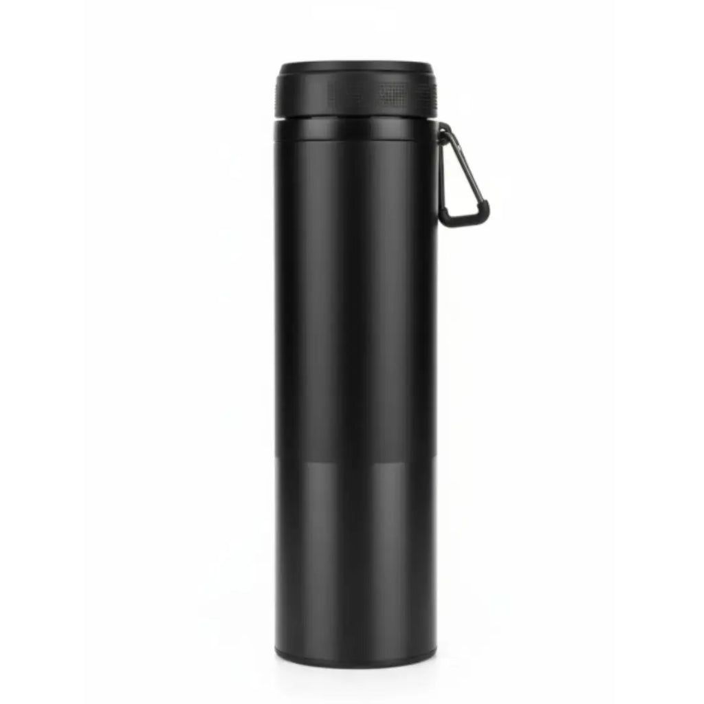 Botella Termica Wayu Black Matte Acero Inoxidable Frio 500ml
