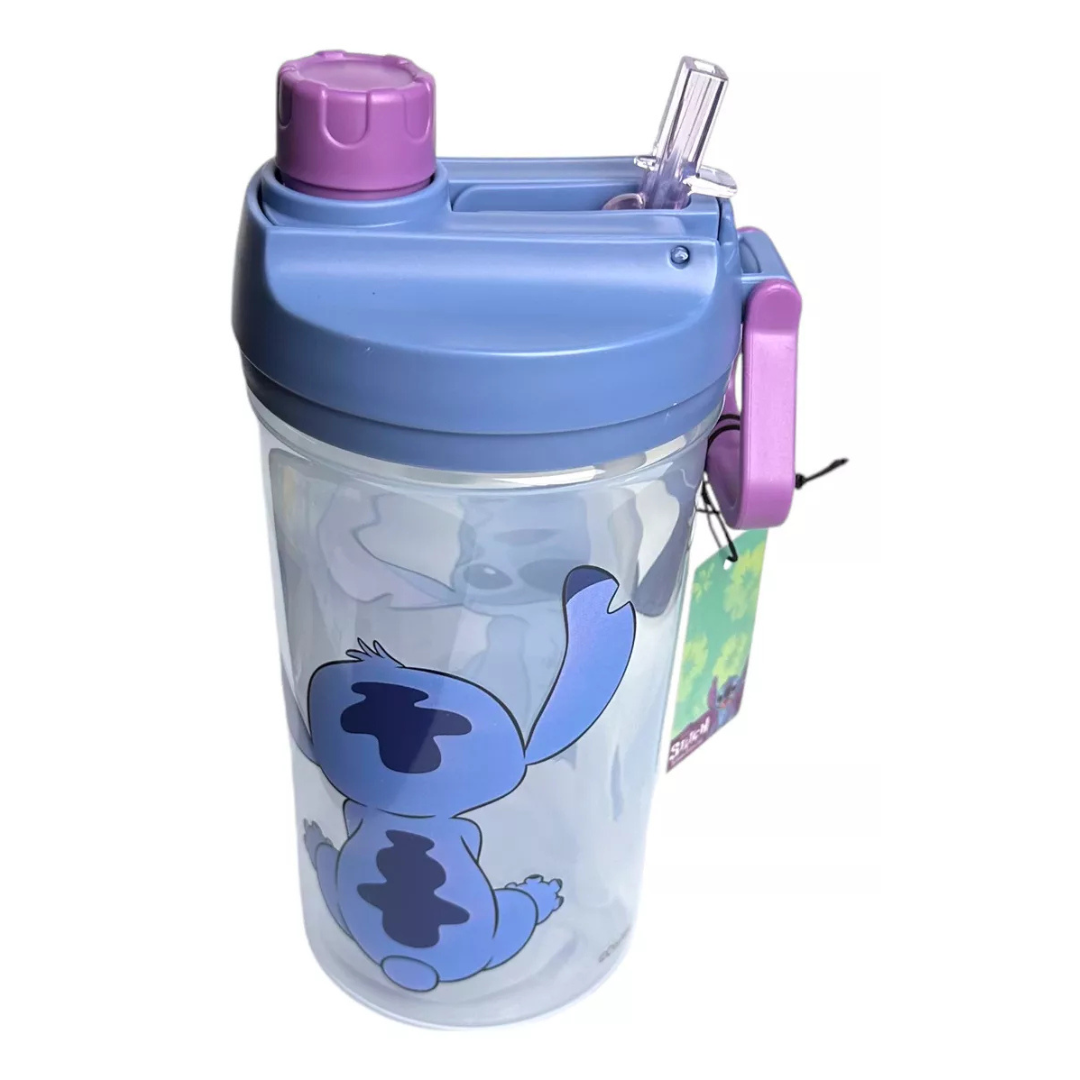 Botella con Bombilla Stitch para Niños