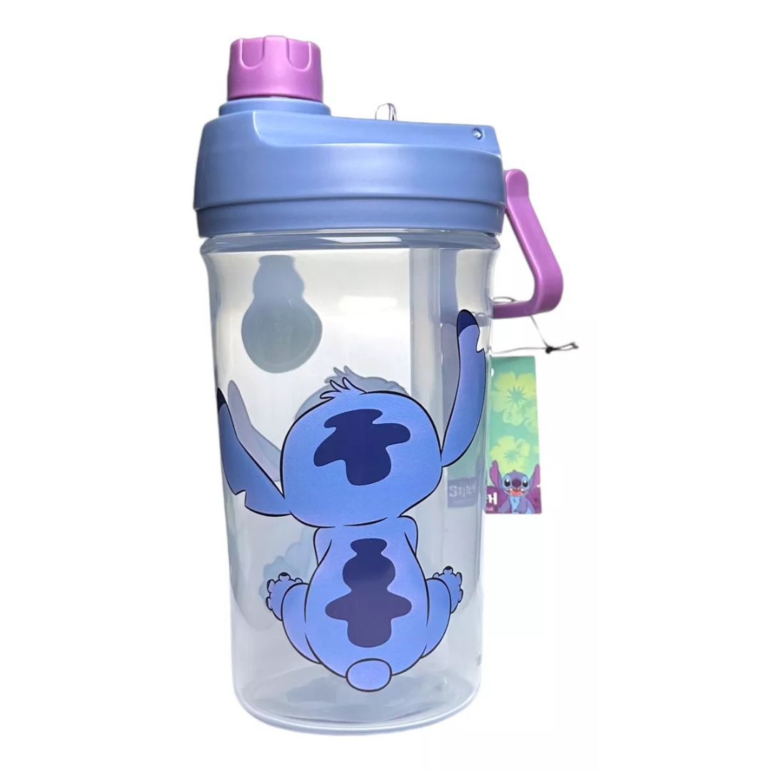 Botella con Bombilla Stitch para Niños