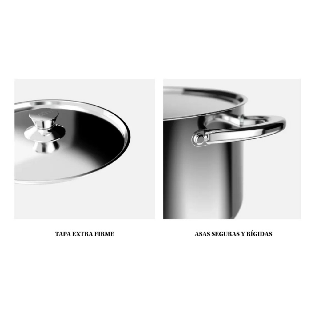 Olla Cacerola Wens 24 cm Acero Inoxidable 5.7 Litros