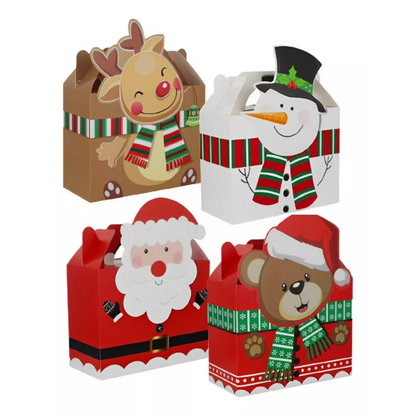 PAck 12 Cajas de Regalo Navidad (16*8*12cm)