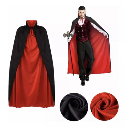 Capa Dracula Reversible Halloween (140 cm)