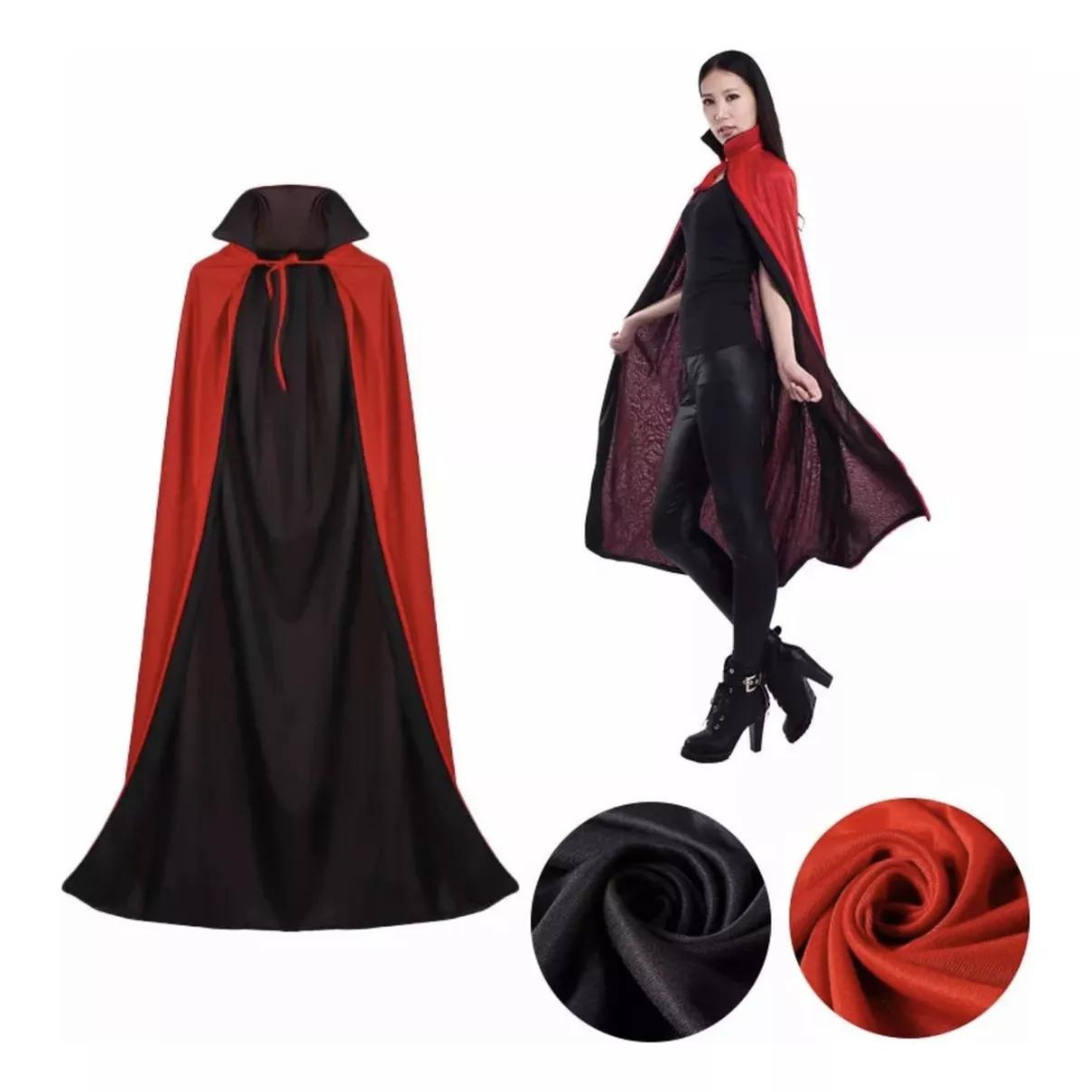 Capa Dracula Reversible Halloween (140 cm)