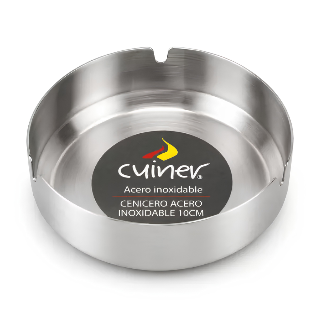 Cenicero Acero Inoxidable 10 cm Redondo | Cuiner