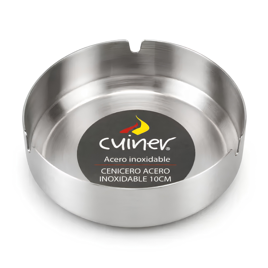Cenicero Acero Inoxidable 10 cm Redondo | Cuiner
