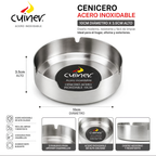 Cenicero Acero Inoxidable 10 cm Redondo | Cuiner