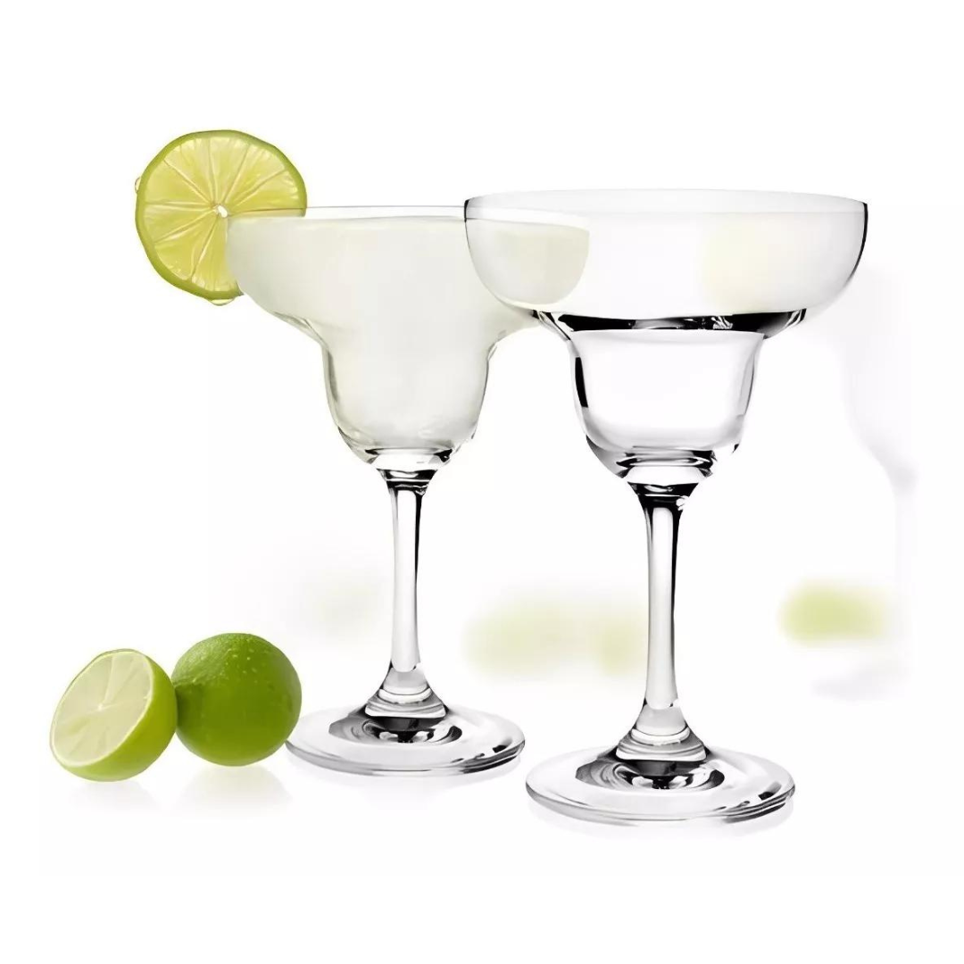 Set 4 Copas de Margaritas Cristar 266 Ml