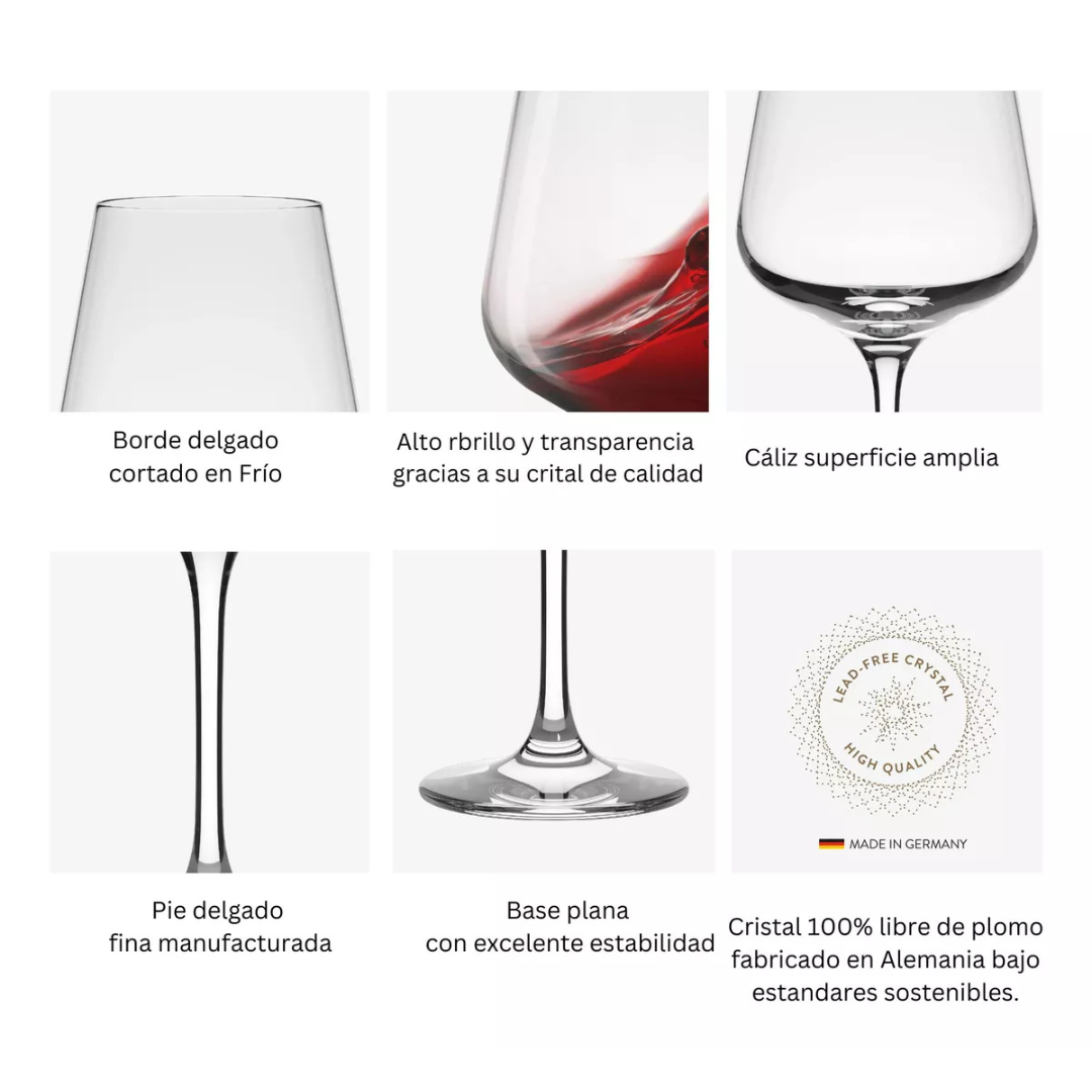 Set 6 Copas Vino Ramazzotti Hausmann 544