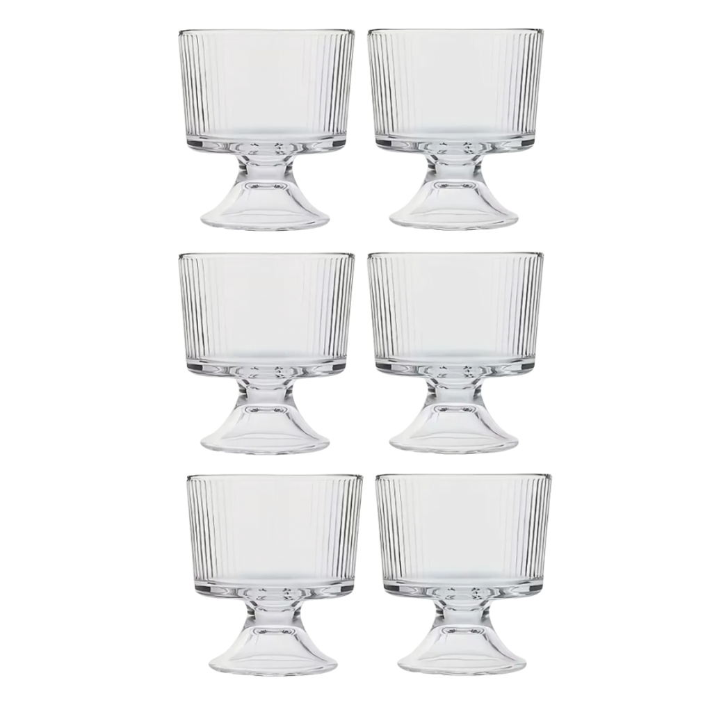 Set 6 Copas Para Helados Postre Deli Glass 300 Ml