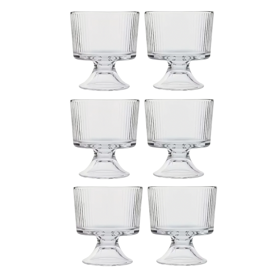 Set 6 Copas Para Helados Postre Deli Glass 300 Ml