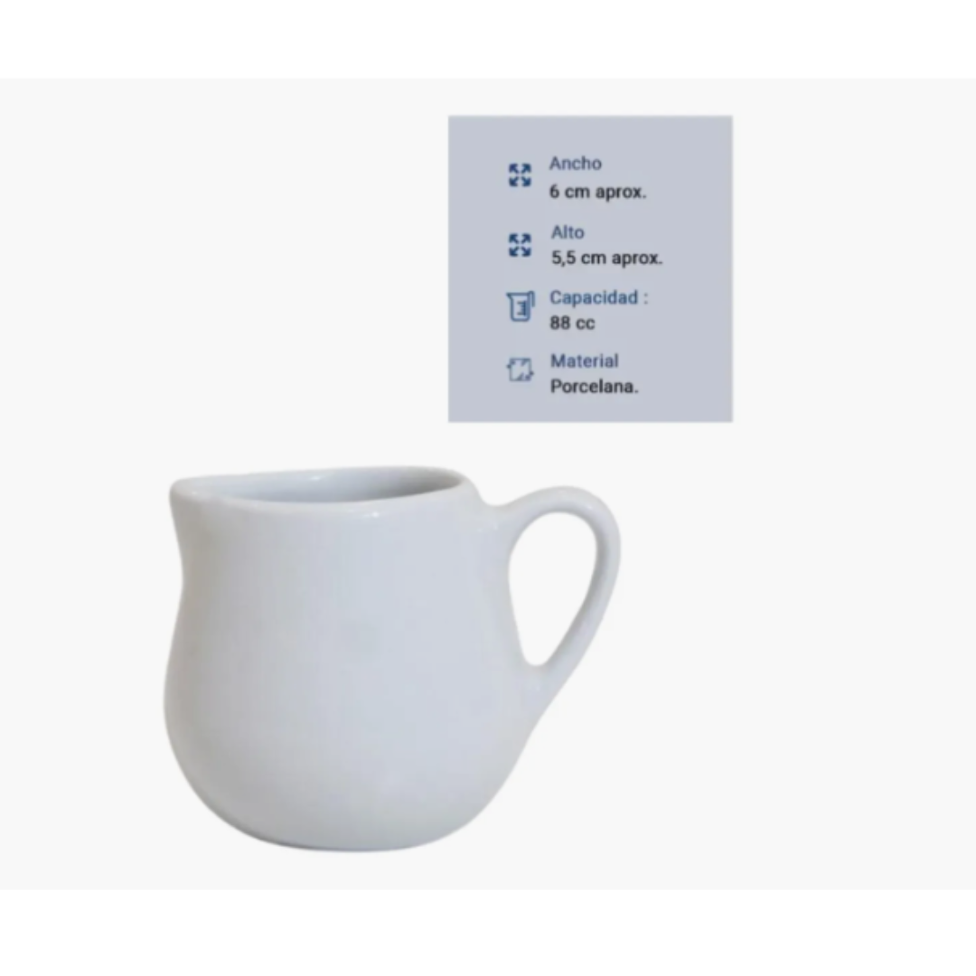 Cremera Lechero Ceramica Corona 88 ml 