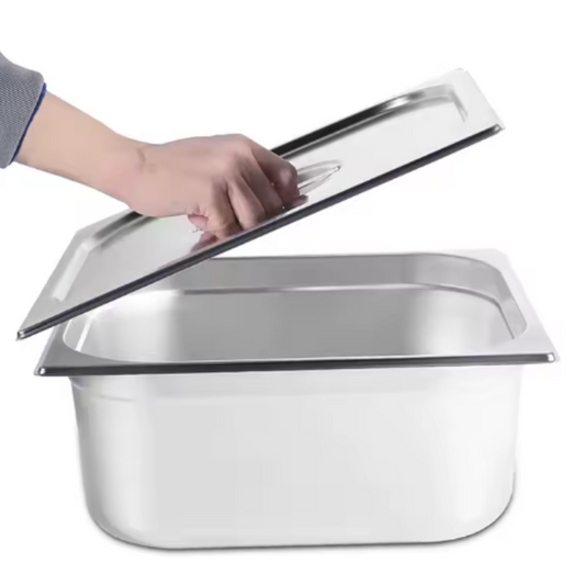 Contenedor Gastronomico GN 1/1 Acero Inoxidable 53x32.5x15 cm con Tapa