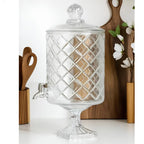 Dispensador de bebidas de vidrio 3 litros con llave modelo Diamante