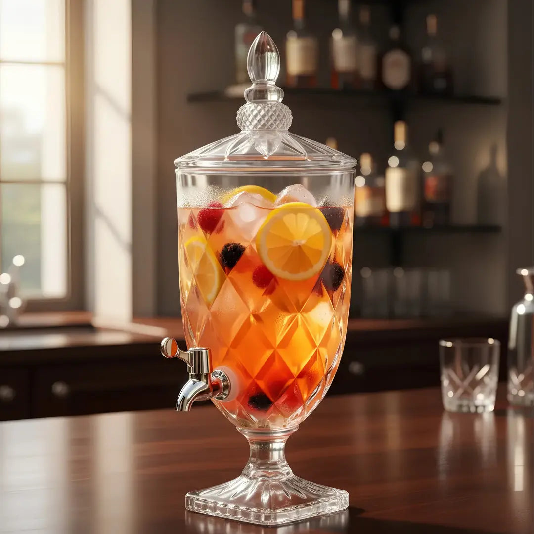 Dispensador de Bebidas de Vidrio 4,5 L con Grifo | Glassware