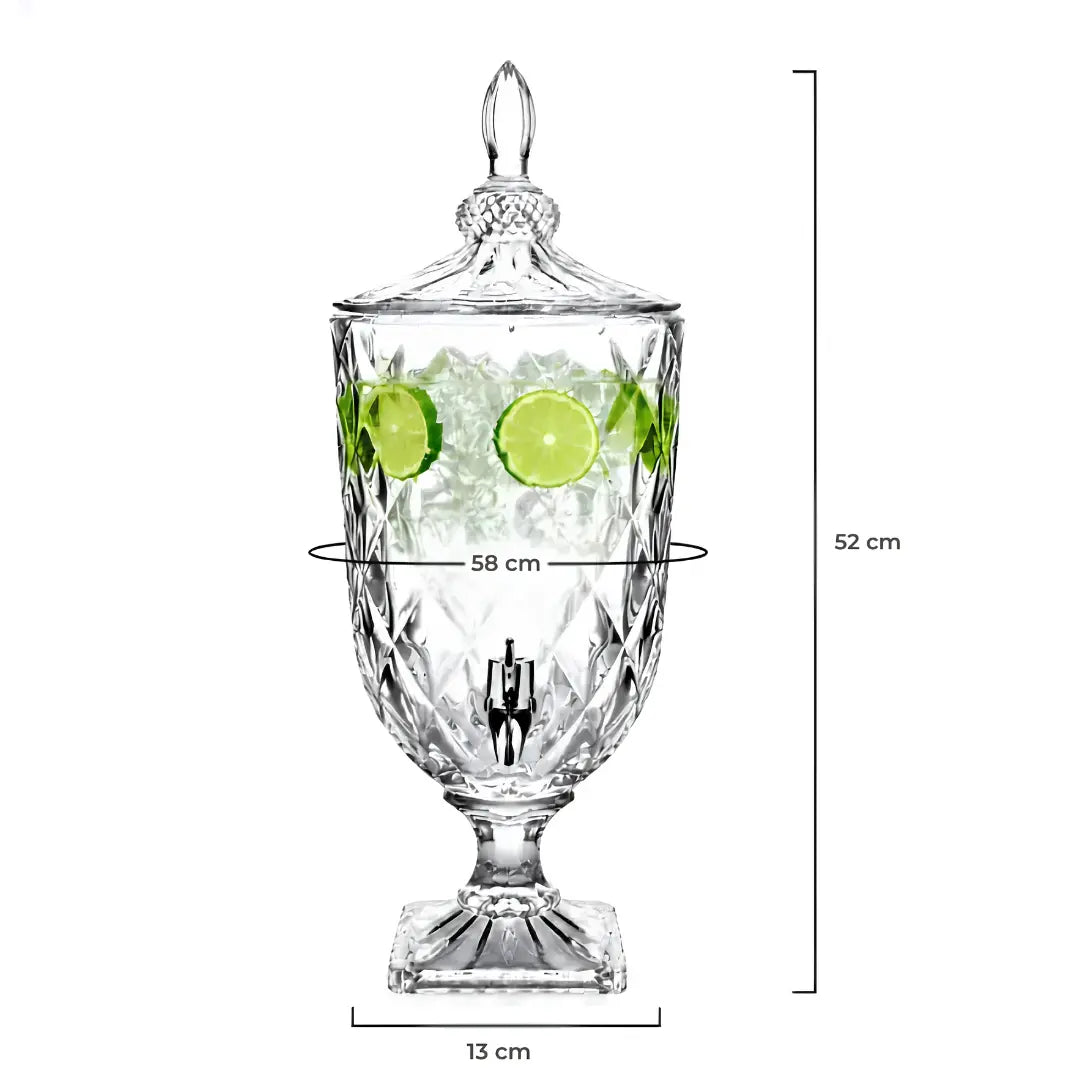Dispensador de Bebidas de Vidrio 4,5 L con Grifo | Glassware