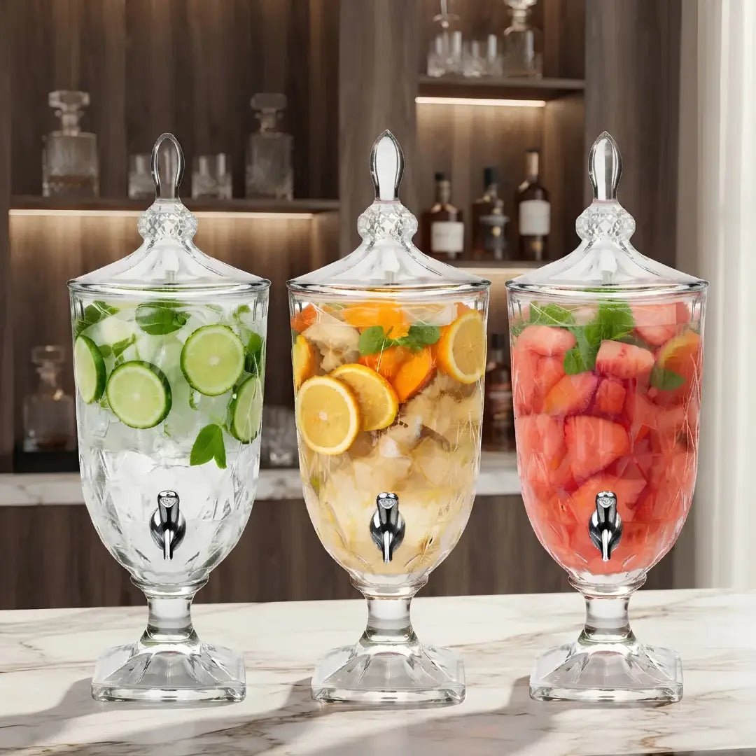 Dispensador de Bebidas de Vidrio 4,5 L con Grifo | Glassware