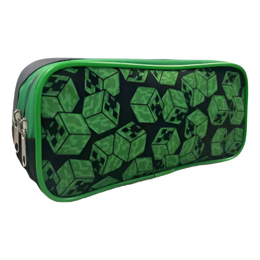 Estuche Escolar Satin MineCraft Doble Cierre