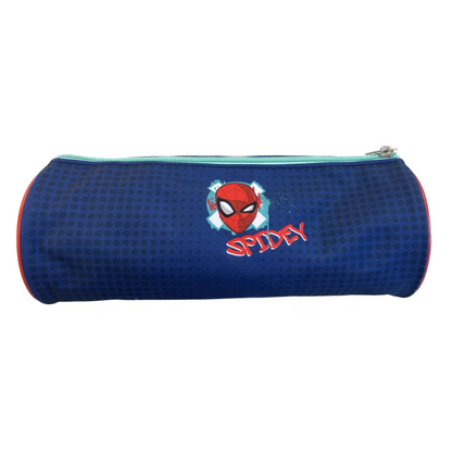 Estuche Escolar Cilindrico Spiderman Niño