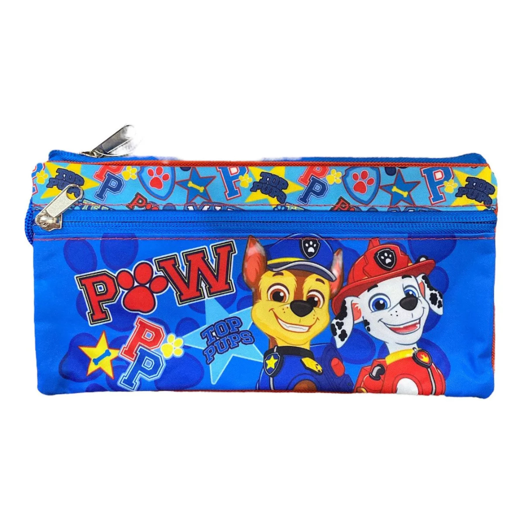 Estuche Escolar Paw Patrol Doble Compartimiento - Azul marino