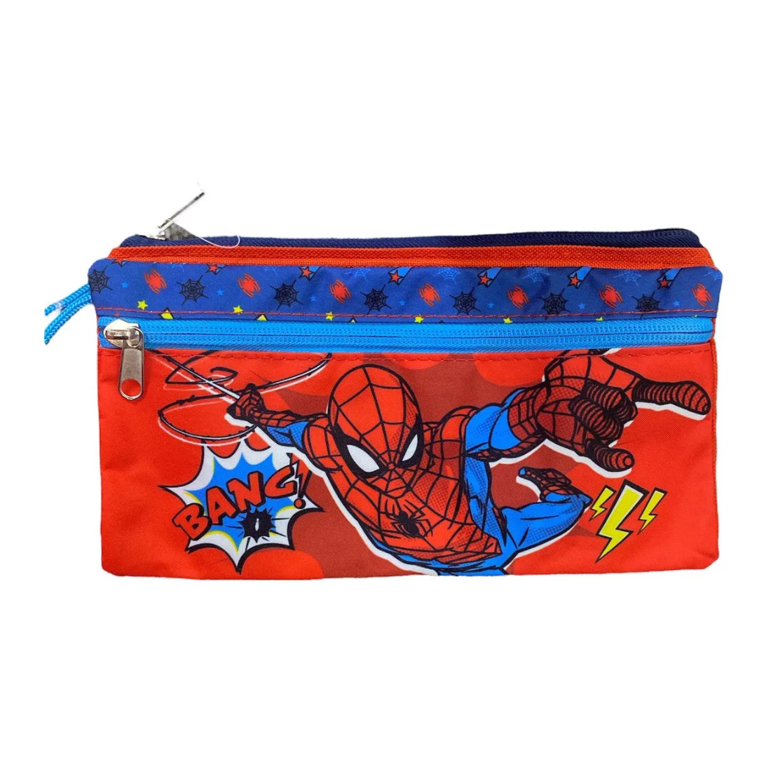 Estuche Escolar Spiderman Doble Compartimiento