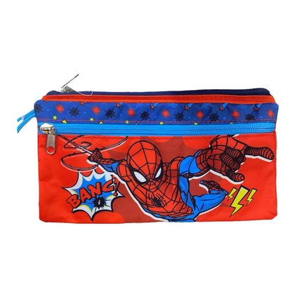 Estuche Escolar Spiderman Doble Compartimiento