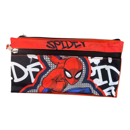 Estuche Escolar Spiderman Doble Compartimiento