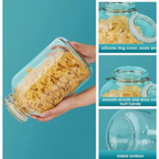 Frasco Canister de Vidrio con Tapa 3200 Ml
