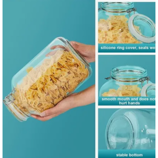 Frasco Canister de Vidrio con Tapa 3200 Ml