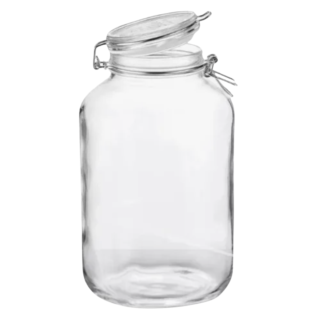 Frasco Canister de Vidrio con Tapa 3200 Ml