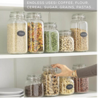 Frasco Canister de Vidrio 1.45 Litros Allegra Hermetico
