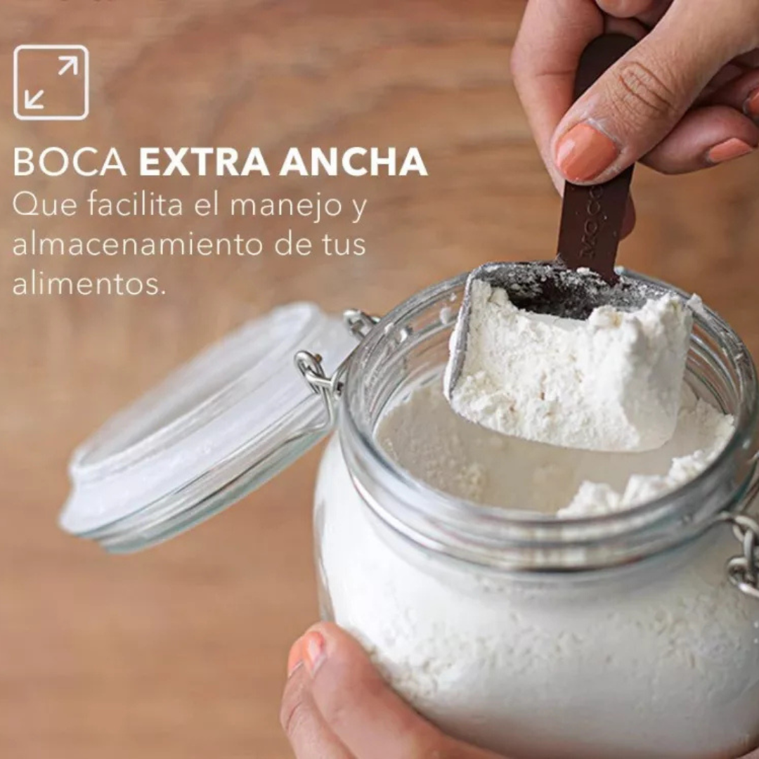Frasco Canister de Vidrio 800 Ml Allegra Hermetico