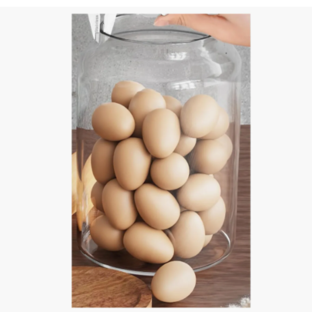 Frasco Hermético Vidrio 5200 ml con Tapa Bambú