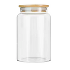 Frasco Hermético Vidrio 5200 ml con Tapa Bambú