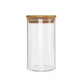 Frasco de Vidrio Tapa Bambu 380 ML