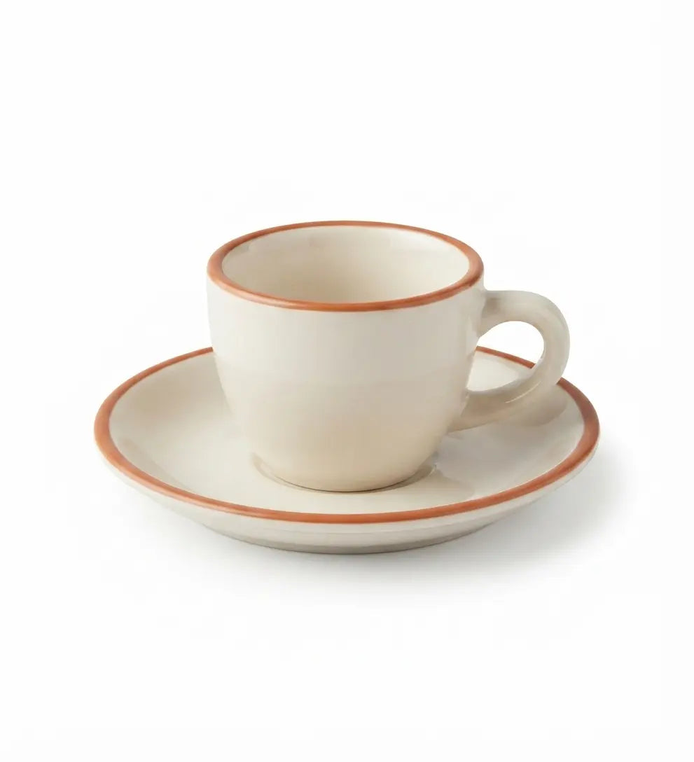 Set 6 Tazas Espresso 90 ml con Platillos Hallen