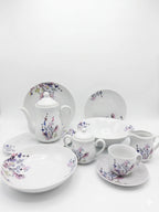 Vajilla de Porcelana 47 Piezas Completa | Juego de Loza 8 Personas