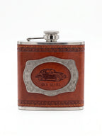 Petaca 6 Oz Licorera Marrón Diseño Old Series