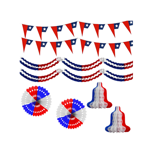 Pack Decorativo Guirnaldas Fechas Patrias Chile
