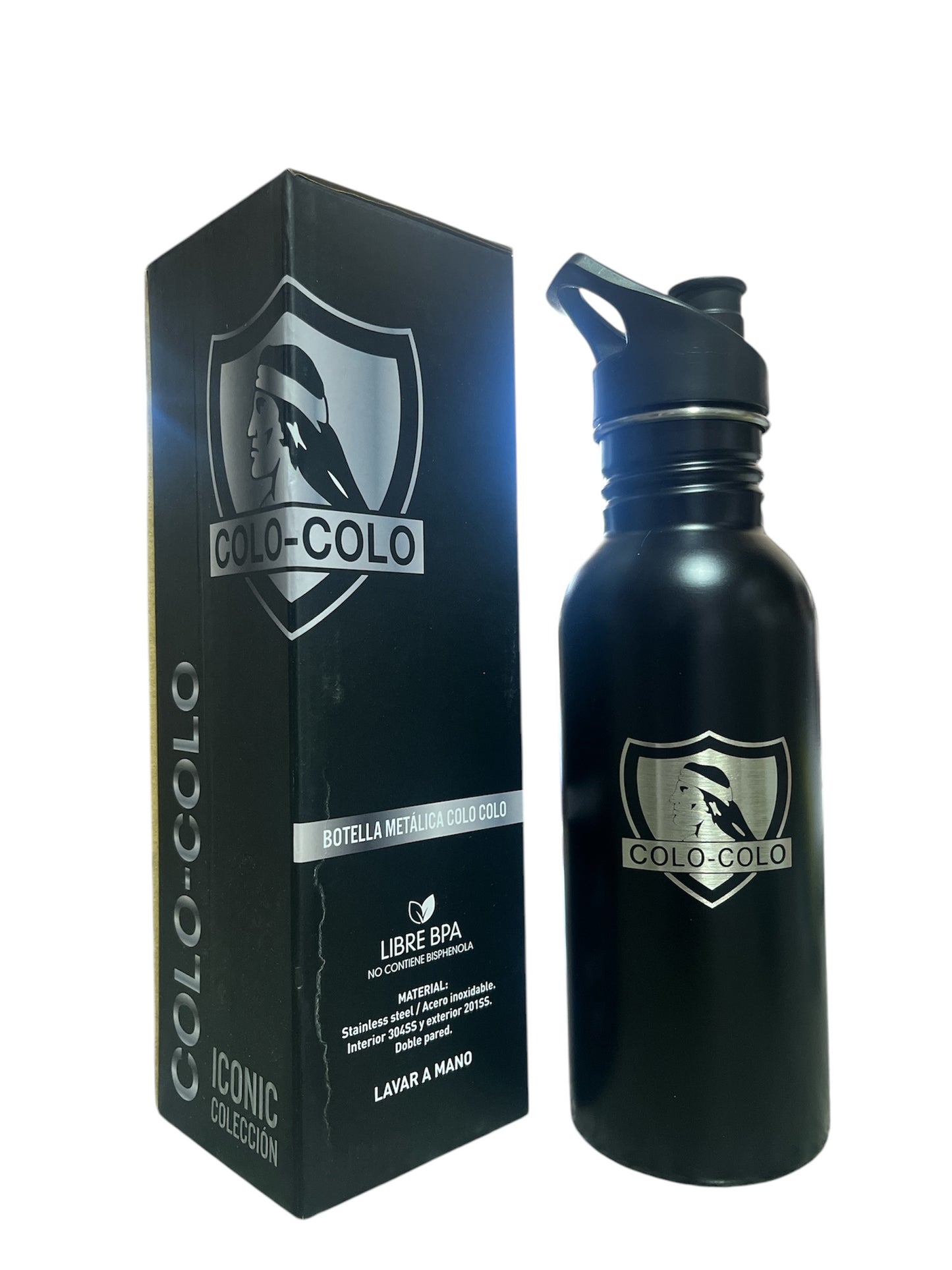 Botella Metalica Colo Colo 600 ML