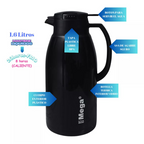 Jarra Termo Doble Pared de Vidrio Mega 1.6 Litros
