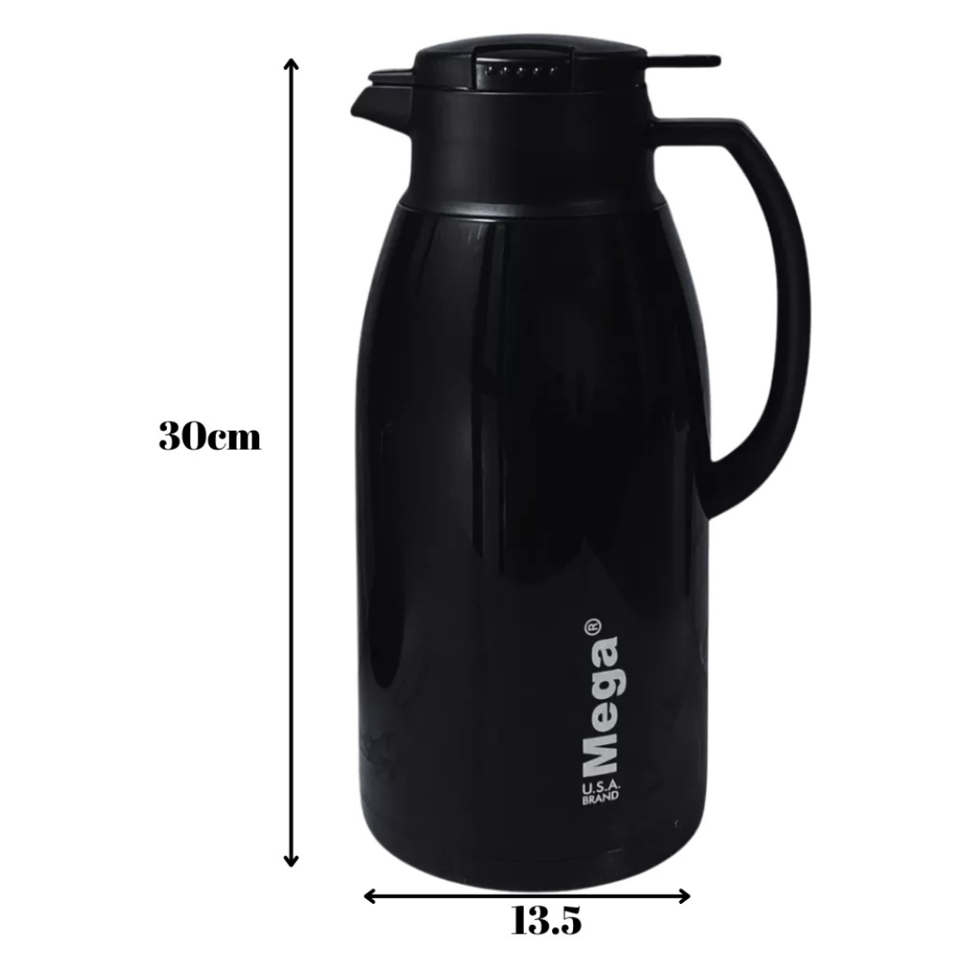 Jarra Termo Doble Pared de Vidrio Mega 1.6 Litros