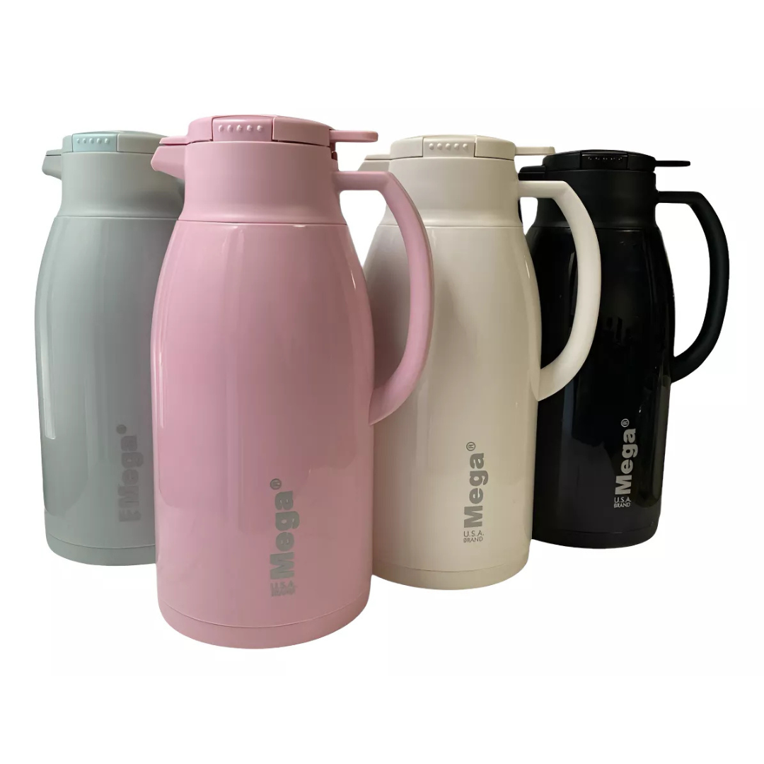 Jarra Termo Doble Pared de Vidrio Mega 1.6 Litros