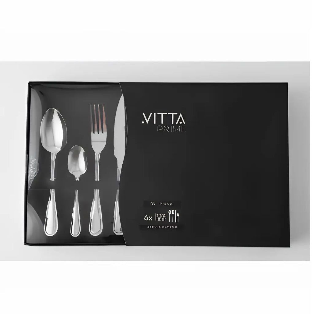 Juego de Cuchilleria Cubiertos 24 Piezas Vitta Montreal Acero
